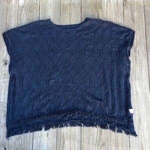 Navy Blue Sweater Vest One size Fits All Shrug
